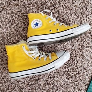 High top converse in Lemon Chrome